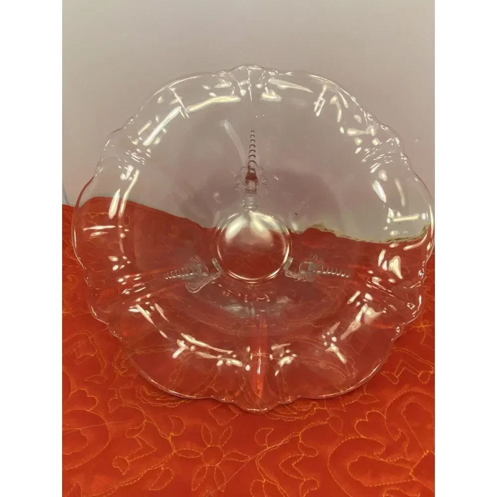 Vintage Heisey Empress‎ Queen Anne Clear 3-Footed Dolphin 11